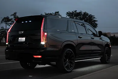 Affordable luxury chauffeur service from Dallas to College Station and nearby Texas cities for private black car transportation