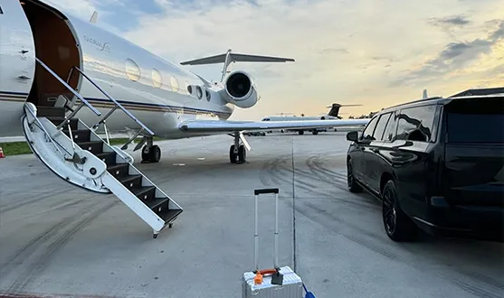 Mobile view Dallas to College Station black car service for private travel with luxury chauffeur transportation